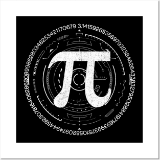 pi and 100 decimals in a circle π pi day 3 14 Posters and Art